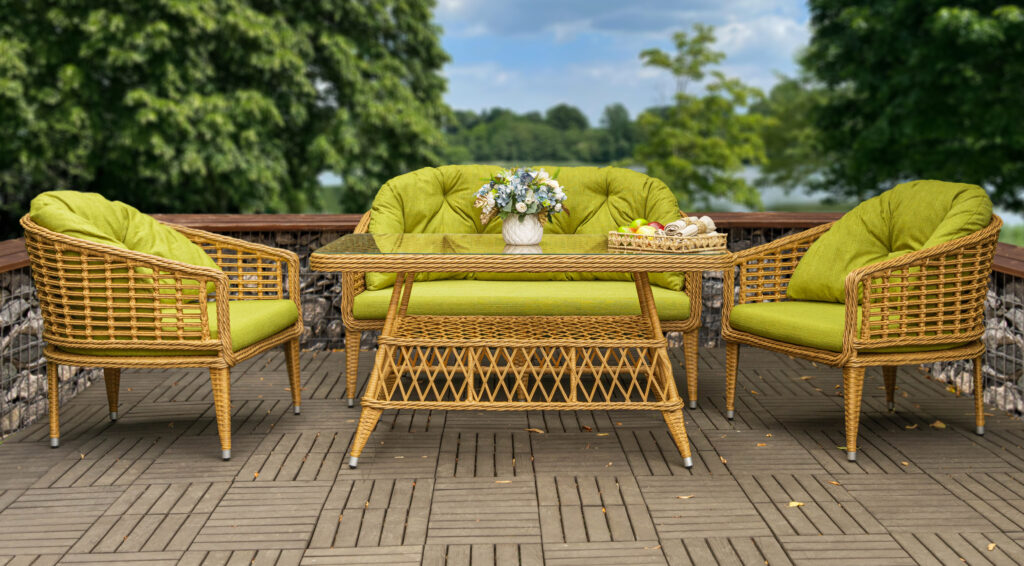 набор мебели из ротанга париж лоза