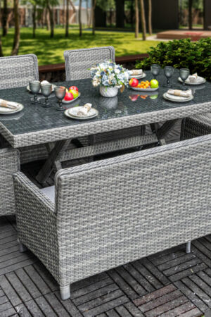 комплект садовой мебели с диваном