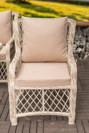 кресло даймонд ротанг беж