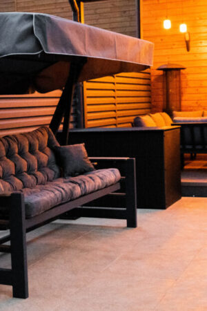 Качели Карлеоне серые Украинские конструкции