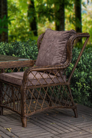 кресло садовое даймонд коричневый