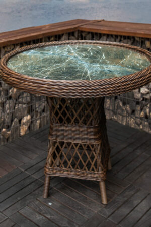 ротанговый столик брауни круглый