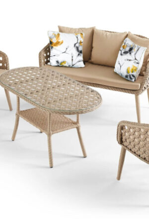 комплекты мебели плетёной ротангом для ресторана базы отдыха