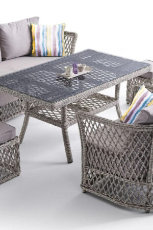 комплект мебели плетёной из ротанга для кафе ресторана