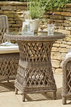 Круглый столик плетеный Брауни