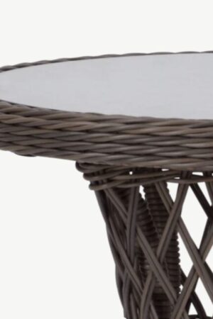 Круглый столик плетеный из ротанга