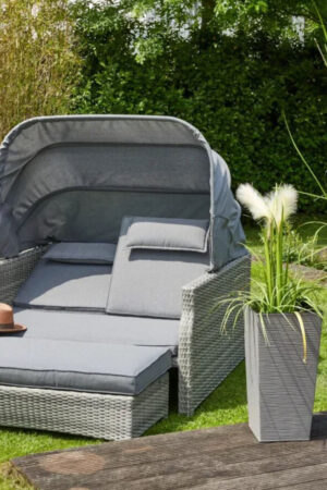 диван трансформер на террасу из ротанга