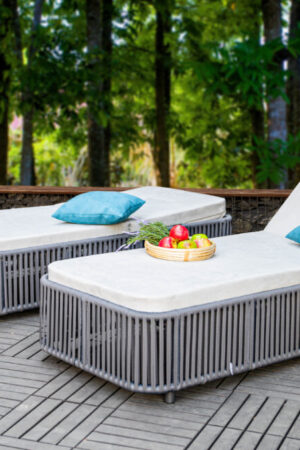 Купить Шезлонги серые из каната роуп