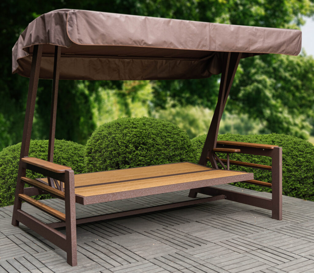 Качели раскладные с деревянным сиденьем Корлеоне