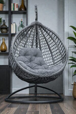 подвесное кресло мираж серое