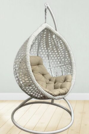 біле підвісне крісло колібрі преміум