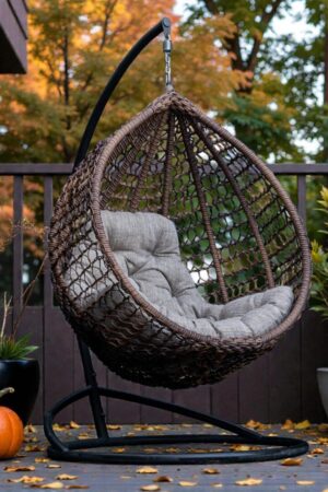 крісло кокон міраж коричневий