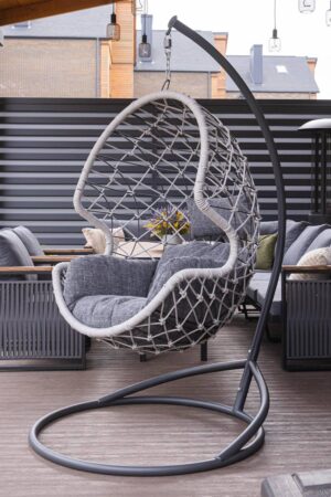 Крісло Підвісне Олівія з канатним плетенням