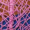 плетение искусственный ротанг розовый