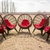 Плетёные кресла коконы из ротанга Манго