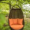 премиум кресло Савана ЮМК шоколад с оранжевым