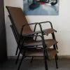 стулья из металла и ткани