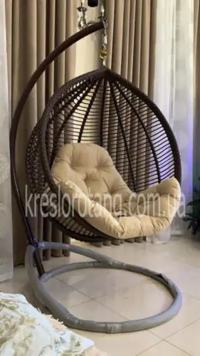 Подвесное кресло Кит горизонтальное плетение